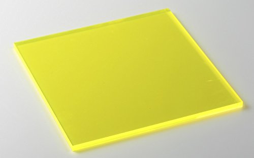 ฟลูออเรสเซนต์สีเหลือง 24 x24 1/8 แผ่นพลาสติกอะคริลิค ...