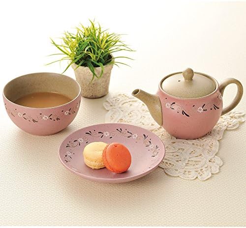 กาน้ำชา: M-1125 Pink Flower Ray Pot 260cc ตะกร้า Net YA